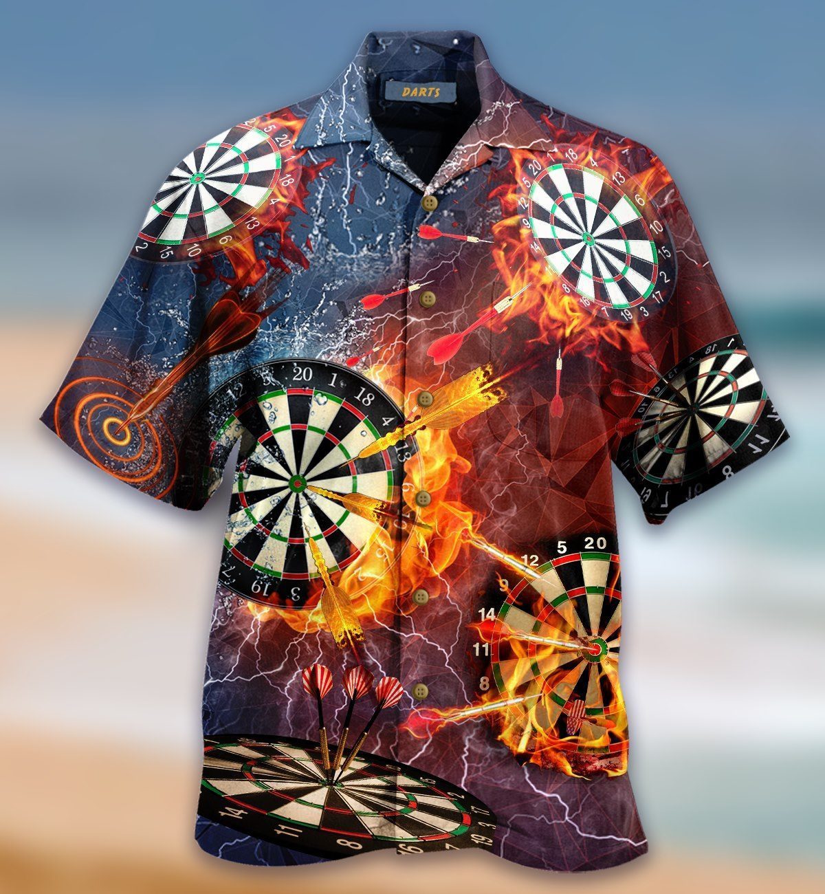 Born To Play Darts Hawaiian Shirt Pre13468