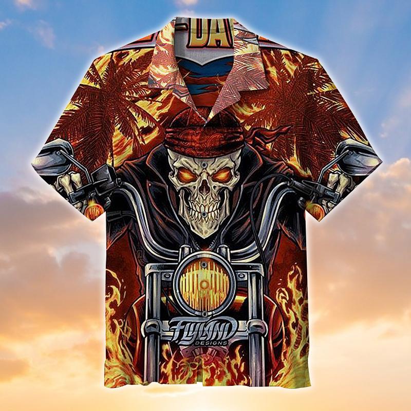 Born To Ride Awesome Hawaiian Shirt Pre10373