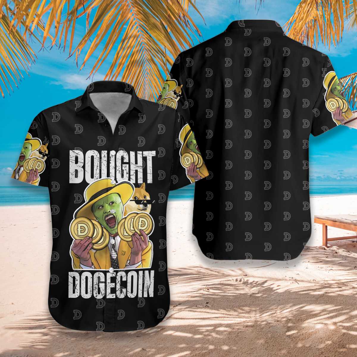 Bought Dogecoin Hawaiian Shirt Pre11031