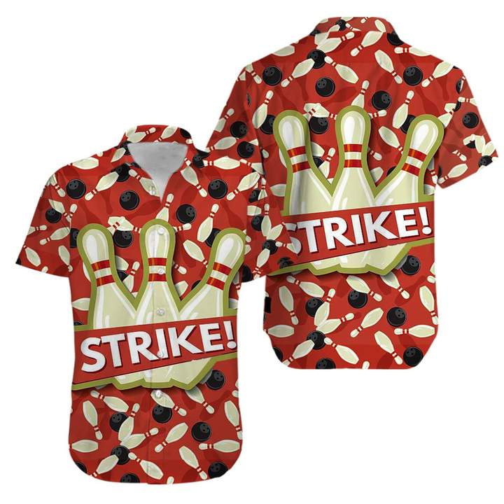 Bowling Strike Hawaiian Shirt Pre11552