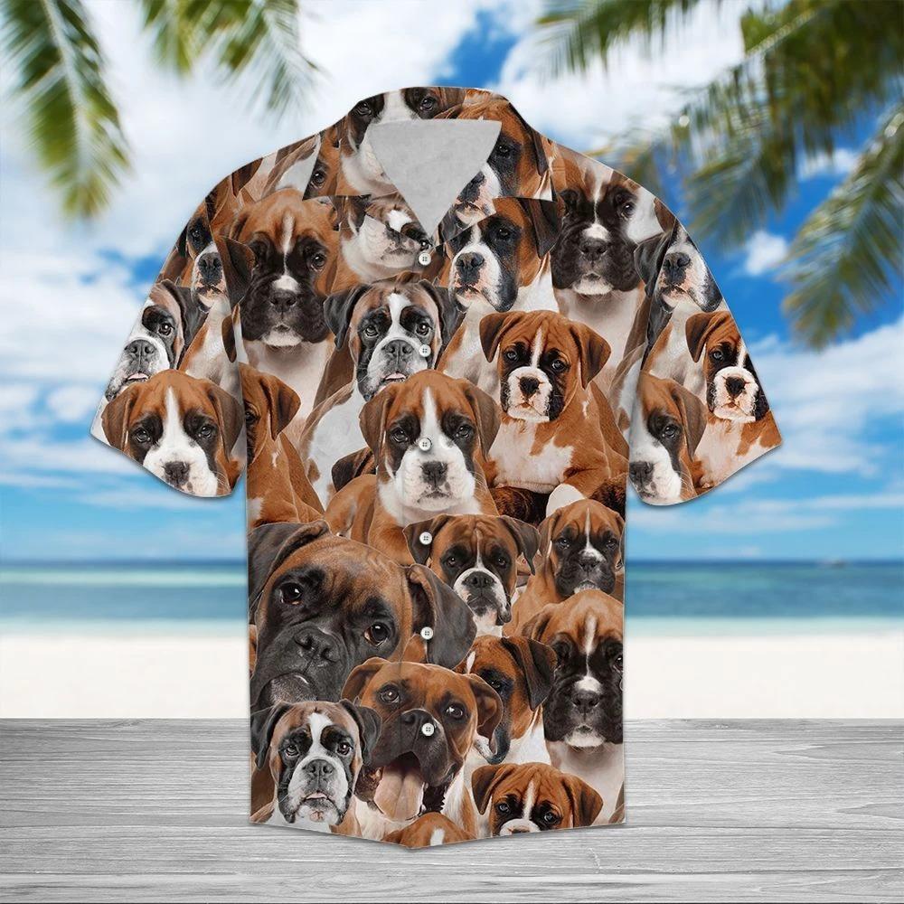 Boxer Awesome Hawaiian Shirt Pre13399