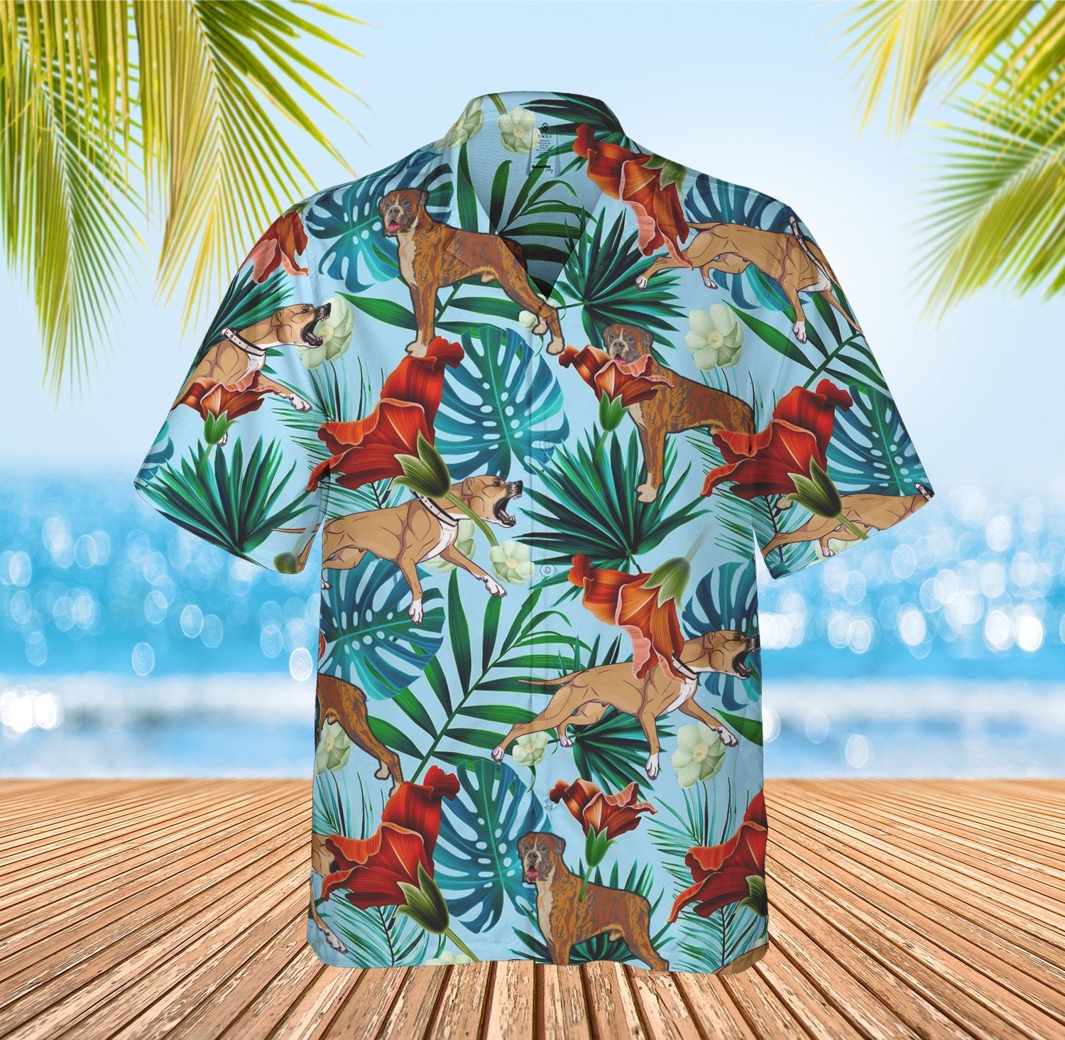 Boxer Hawaiian Shirt Pre10297