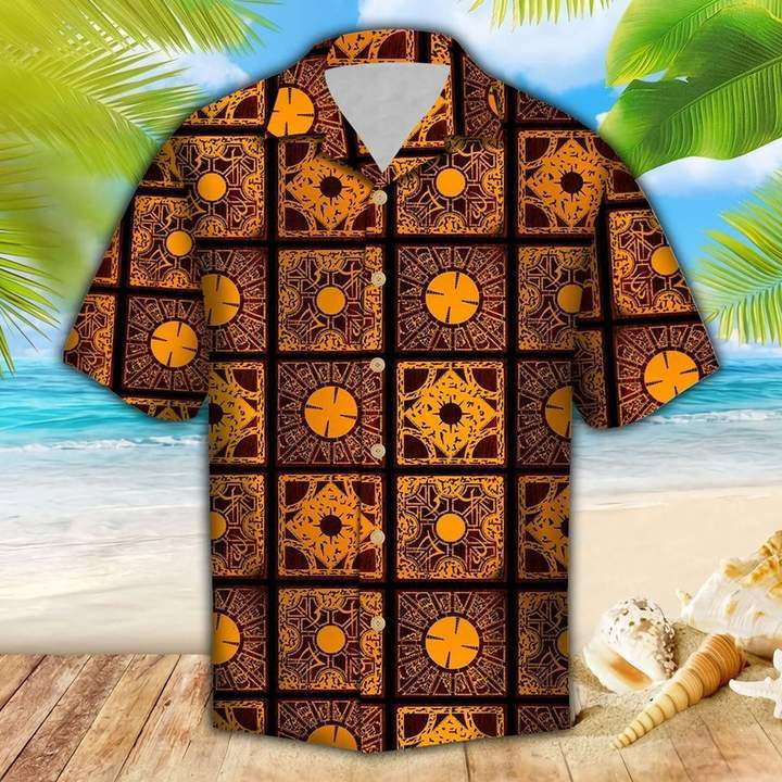 Brown Lemar Pattern Hawaiian Shirt Pre11143 Brown Lemar Pattern Hawaiian Shirt Pre11143