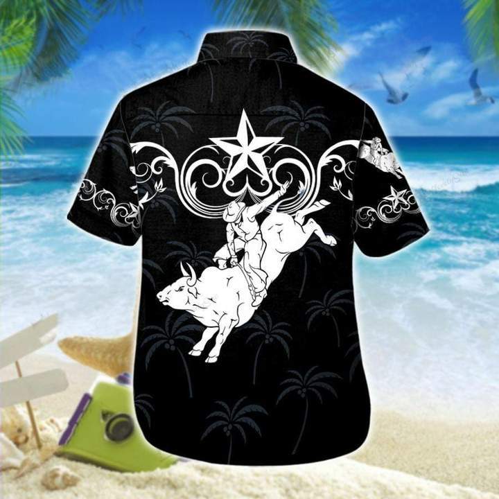 Bull Riding Black Star Western Hawaiian Shirt Pre10960 1 » Cool Gifts for You - Mfamilygift Bull Riding Black Star Western Hawaiian Shirt Pre10960 1