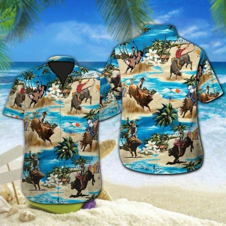 Bull Riding Hawaiian Shirt Pre10098 Bull Riding Hawaiian Shirt Pre10098