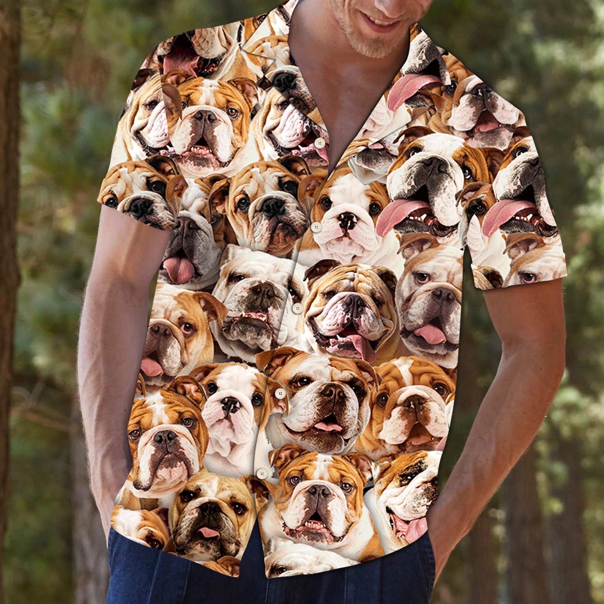 Bulldog Awesome Hawaiian Shirt Pre13398 Bulldog Awesome Hawaiian Shirt Pre13398
