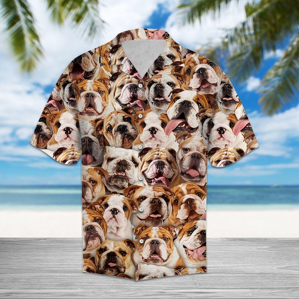 Bulldog Awesome Hawaiian Shirt Pre13427