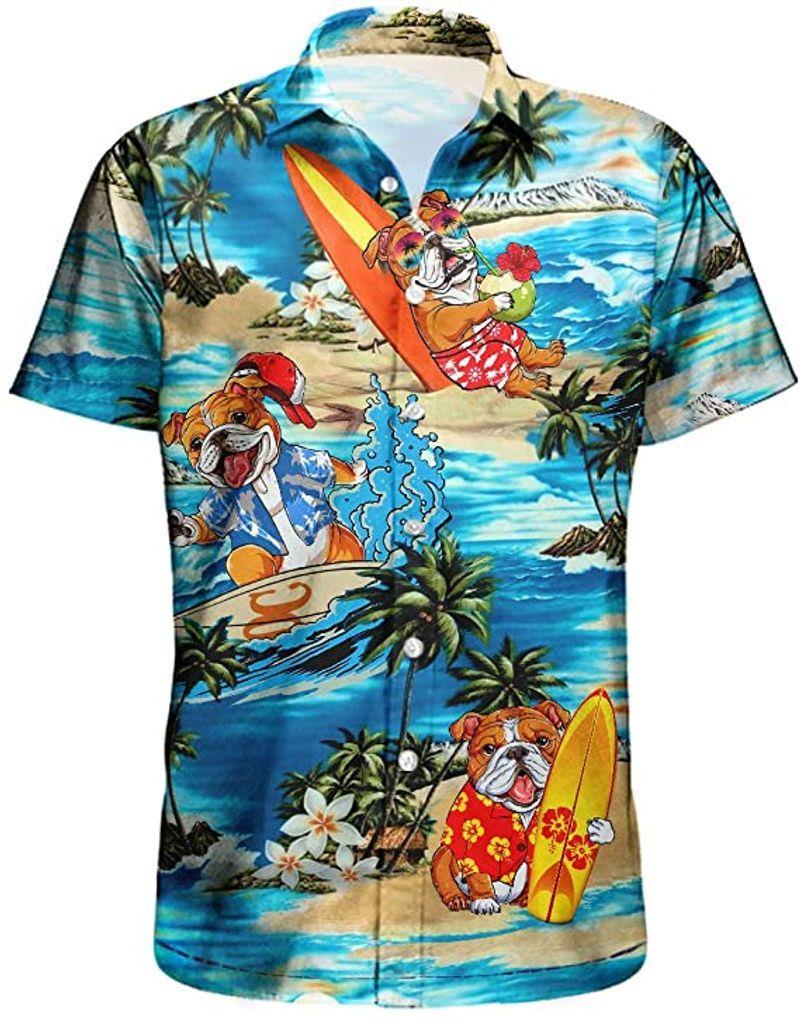 Bulldog Hawaiian Shirt Pre11610