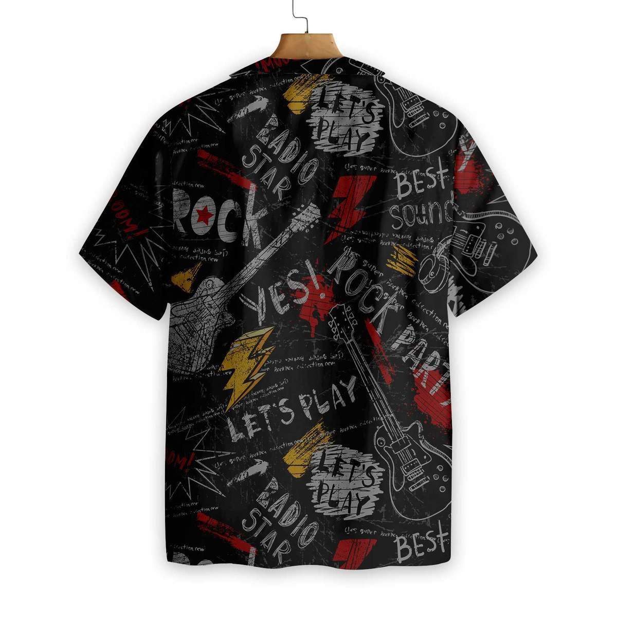Burned Electric Guitar Hawaiian Shirt Pre11843 2 » Cool Gifts for You - Mfamilygift Burned Electric Guitar Hawaiian Shirt Pre11843 2