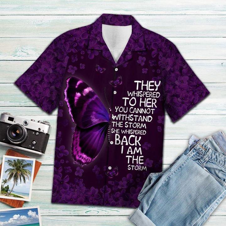 Butterfly And September Girl Hawaiian Shirt Pre13406