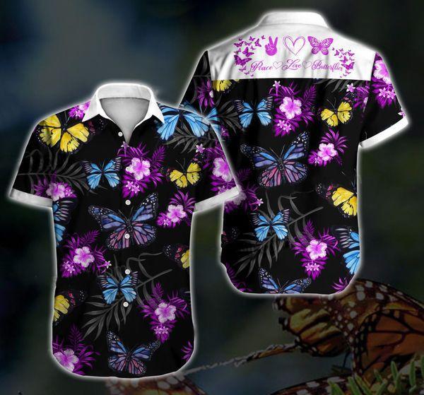 Butterfly Hawaiian Shirt Pre13414