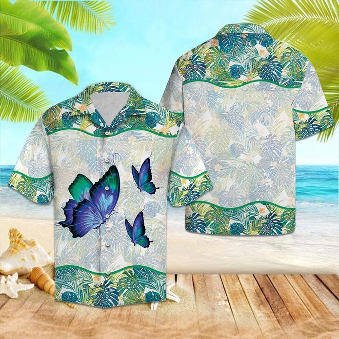 Butterfly Tropical Hawaiian Shirt Pre10431 Butterfly Tropical Hawaiian Shirt Pre10431