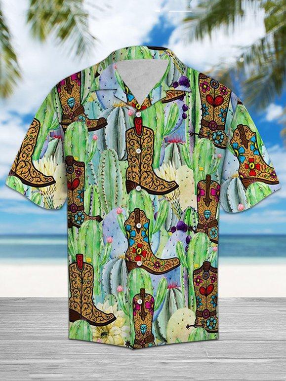 Cactus Boots Hawaiian Shirt Pre11604