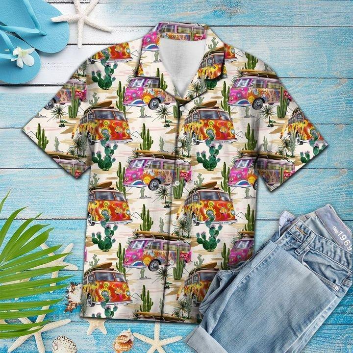 Cactus Hippie Hawaiian Shirt Pre13390