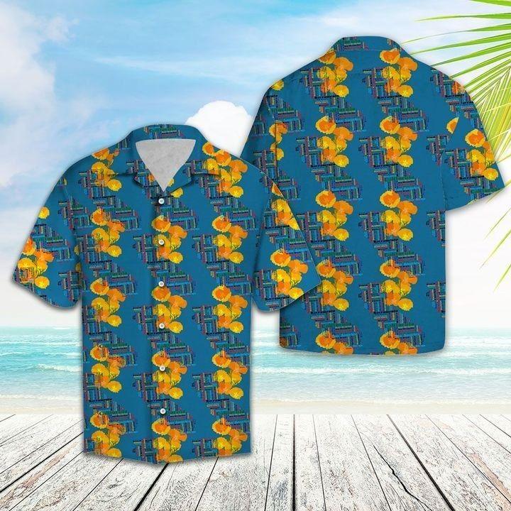 California Poppy Hawaiian Shirt Pre11983