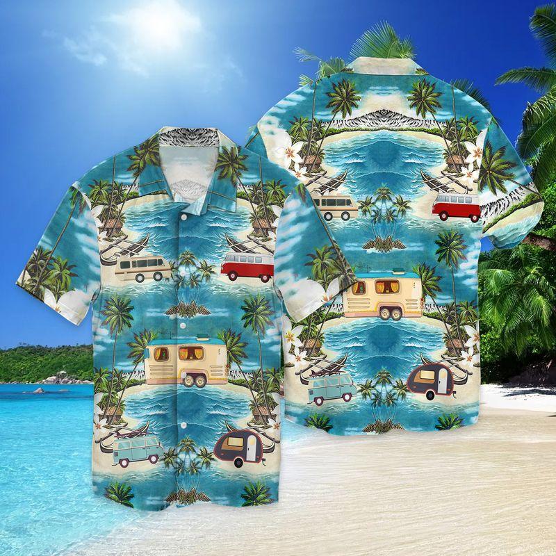 Camping Hawaiian Shirt Pre11240 Camping Hawaiian Shirt Pre11240
