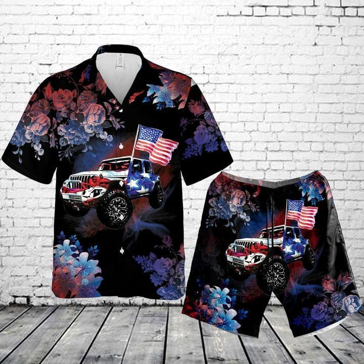 Car 4Th July Set Hawaiian Shirt Pre11106