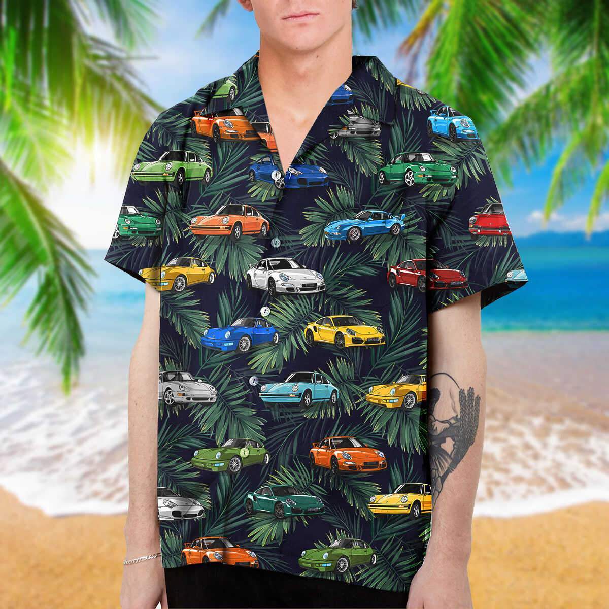 Car Hawaiian Shirt Pre13415
