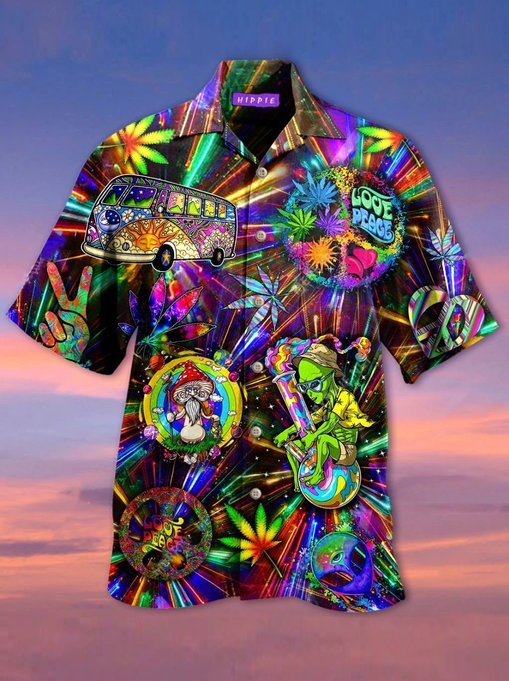 Car Hippie Life Is Colorful Hawaiian Shirt Pre13424