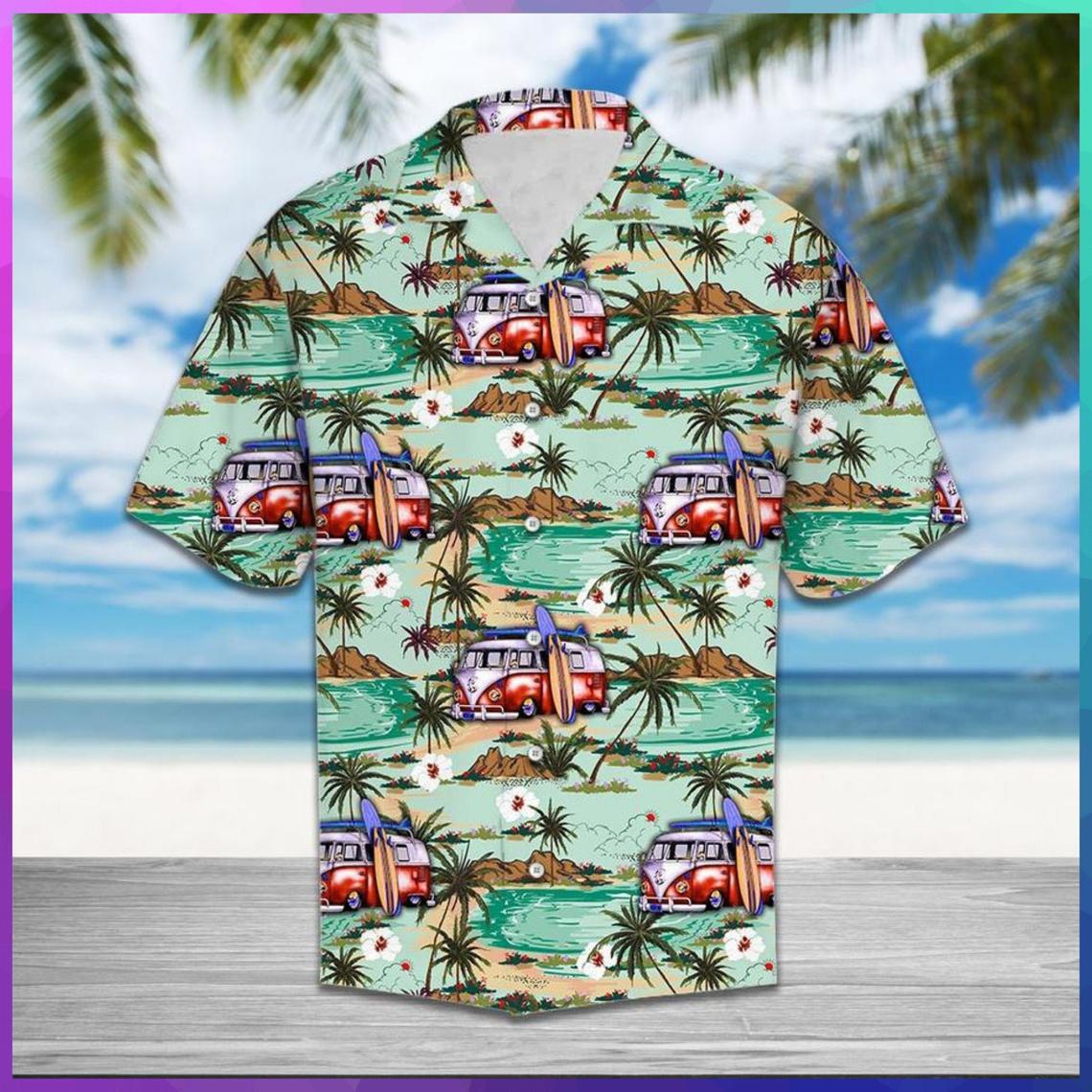 Caravan Beach Hawaiian Shirt Pre10937 Caravan Beach Hawaiian Shirt Pre10937