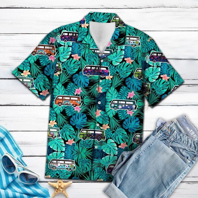 Caravan Camping Tropical Hawaiian Shirt Pre13438 Caravan Camping Tropical Hawaiian Shirt Pre13438
