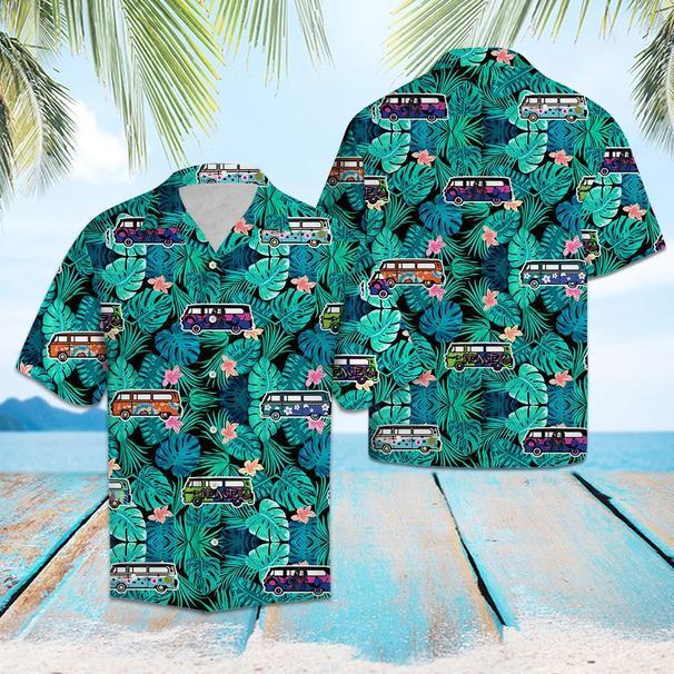 Caravan Camping Tropical Hawaiian Shirt Pre13438 1 » Cool Gifts for You - Mfamilygift Caravan Camping Tropical Hawaiian Shirt Pre13438 1