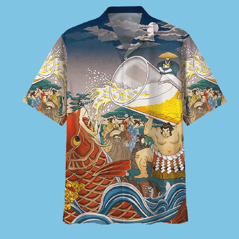 Carp Drink Hawaiian Shirt Pre10706 Carp Drink Hawaiian Shirt Pre10706