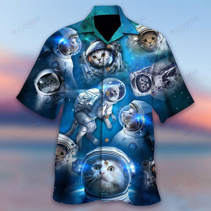 Cat Astronaut Hawaiian Shirt Pre10075