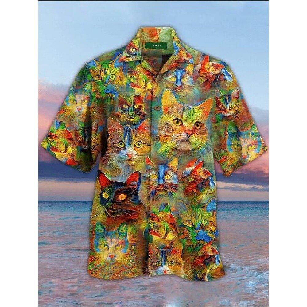 Cat Hawaiian Shirt Pre11276 Cat Hawaiian Shirt Pre11276