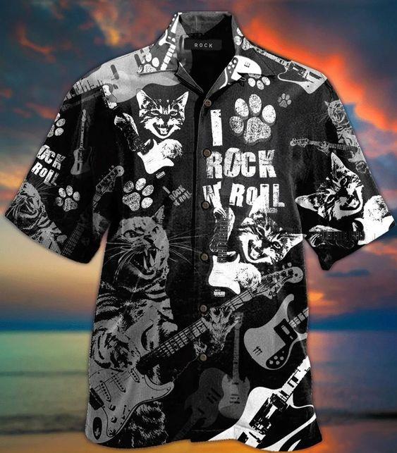 Cat I Rock N Roll Hawaiian Shirt Pre11539 Cat I Rock N Roll Hawaiian Shirt Pre11539