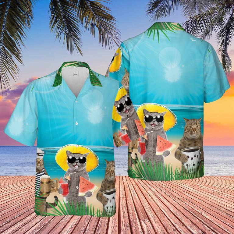 Cat Tropical Beach Hawaiian Shirt Pre10316 Cat Tropical Beach Hawaiian Shirt Pre10316