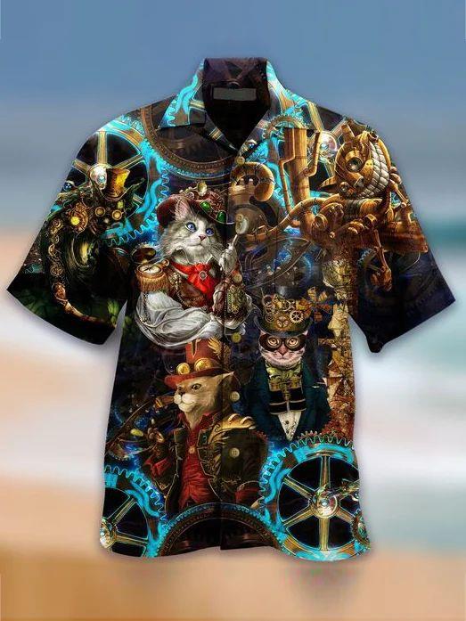 Cats Vintage Hawaiian Shirt Pre11566 Cats Vintage Hawaiian Shirt Pre11566