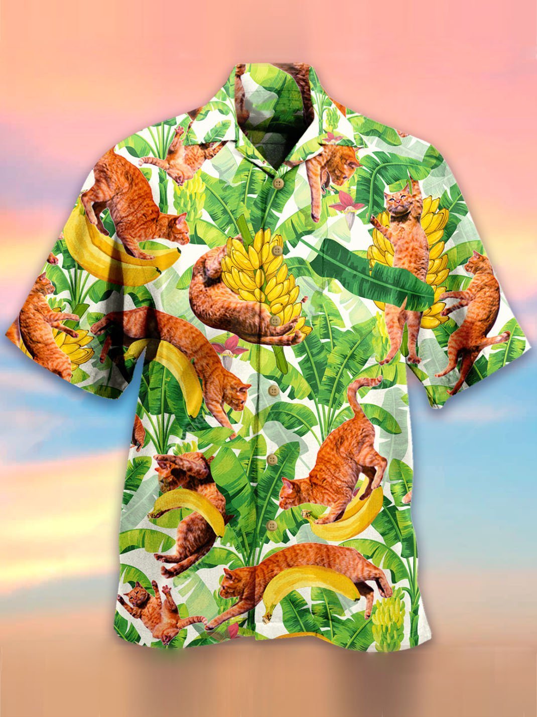 Cats With Banana Hawaiian Shirt Pre11590 Cats With Banana Hawaiian Shirt Pre11590