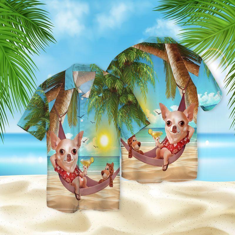 Chihuahua In The Beach Hawaiian Shirt Pre11322