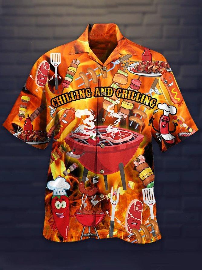 Chilling And Grilling Hawaiian Shirt Pre13323 Chilling And Grilling Hawaiian Shirt Pre13323