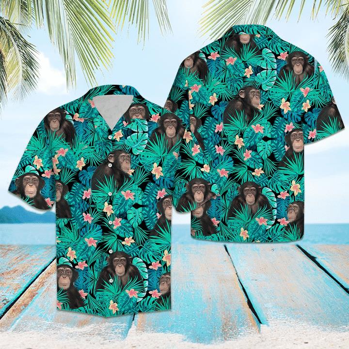 Chimpanzee Hawaiian Shirt Pre11095 Chimpanzee Hawaiian Shirt Pre11095