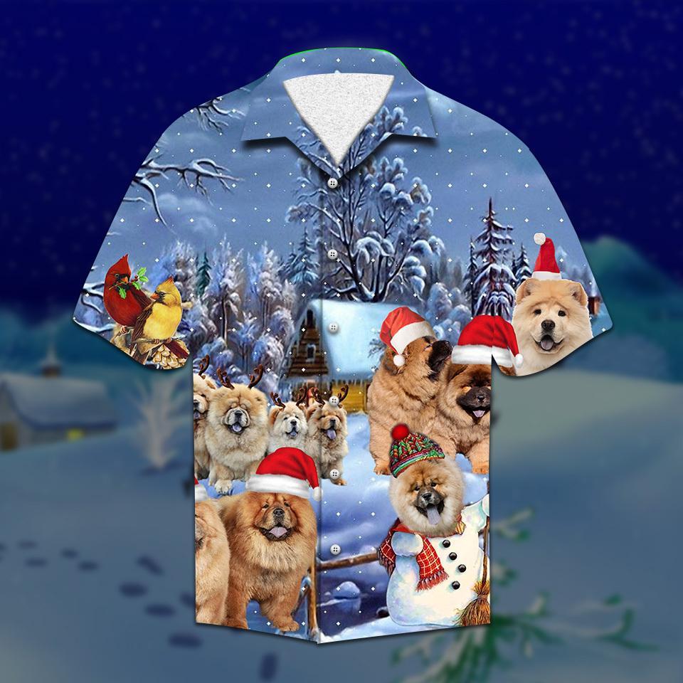 Chow Chow Christmas Hawaiian Shirt Pre13350 Chow Chow Christmas Hawaiian Shirt Pre13350
