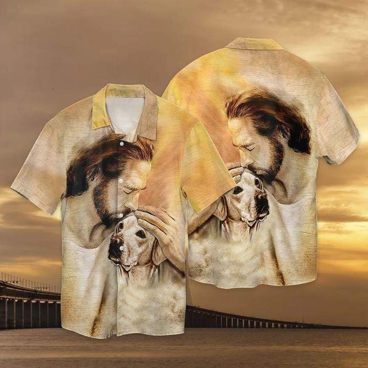 Christian Jesus Love Labrador Dog Hawaiian Shirt Pre10375