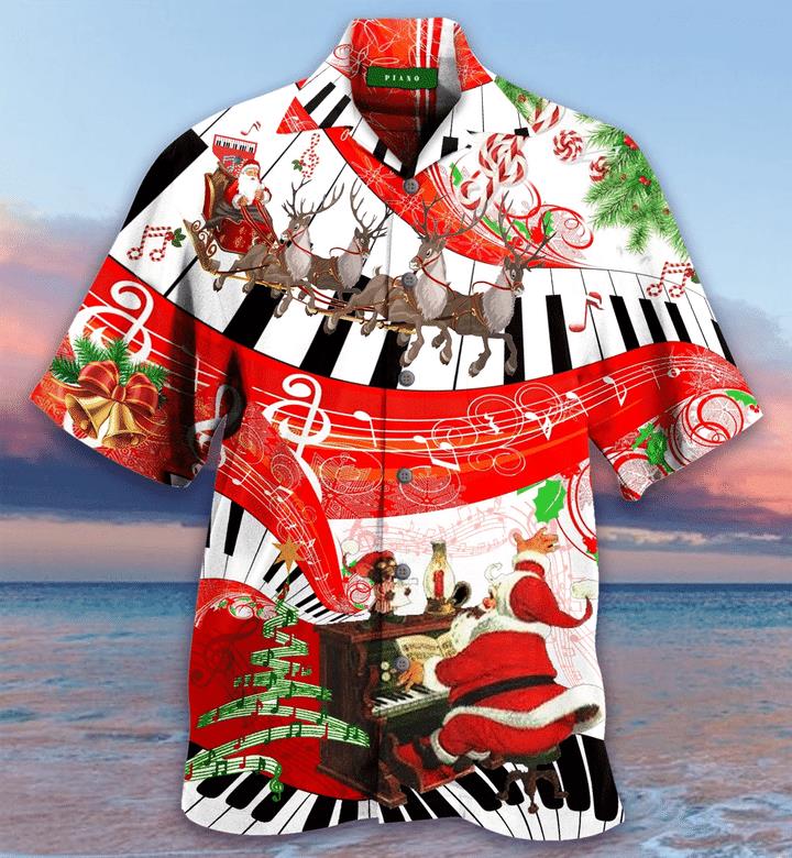 Christmas Piano Hawaiian Shirt Pre13349 1 » Cool Gifts for You - Mfamilygift Christmas Piano Hawaiian Shirt Pre13349 1