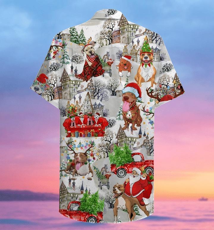 Christmas Pitbull Hawaiian Shirt Pre13341 1 » Cool Gifts for You - Mfamilygift Christmas Pitbull Hawaiian Shirt Pre13341 1