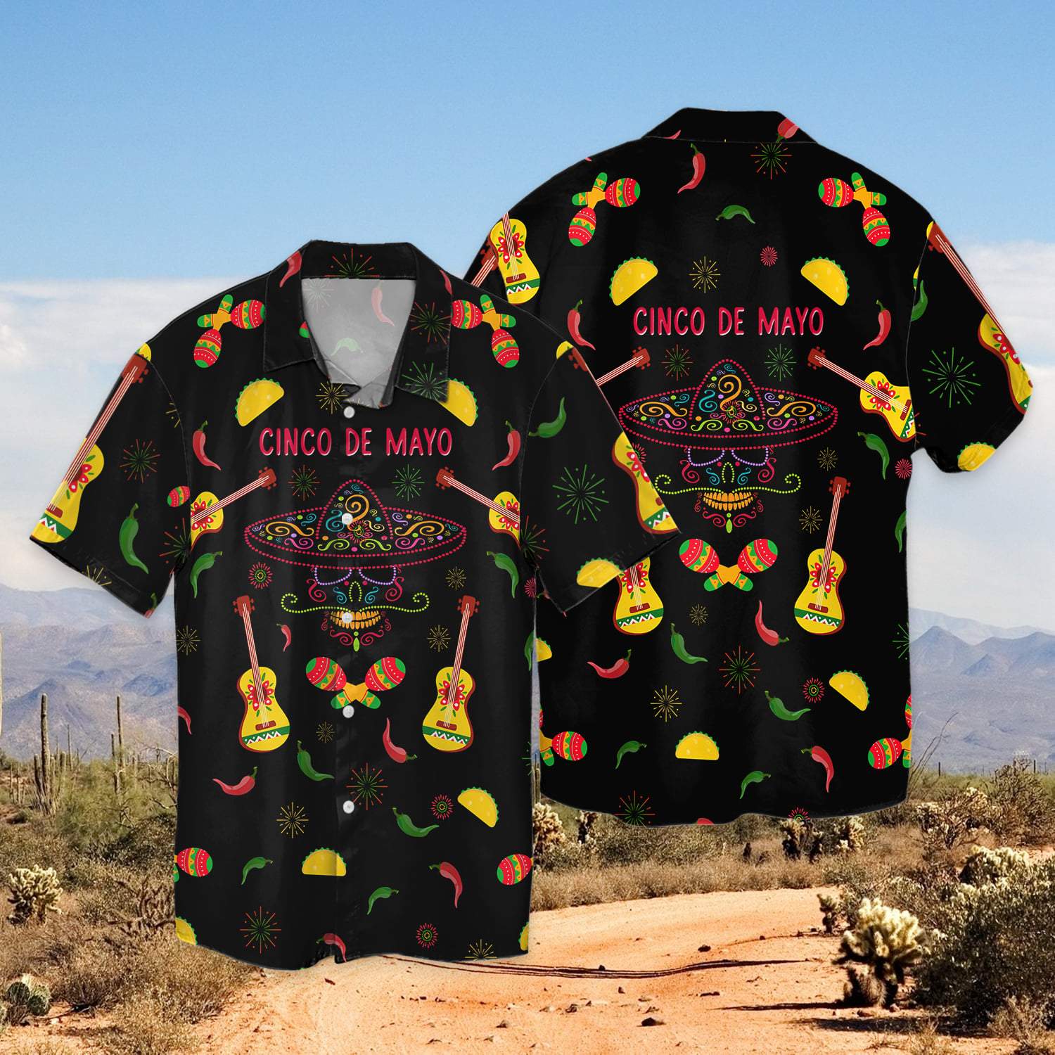Cinco De Mayo Tacos Black Hawaiian Shirt Pre11705