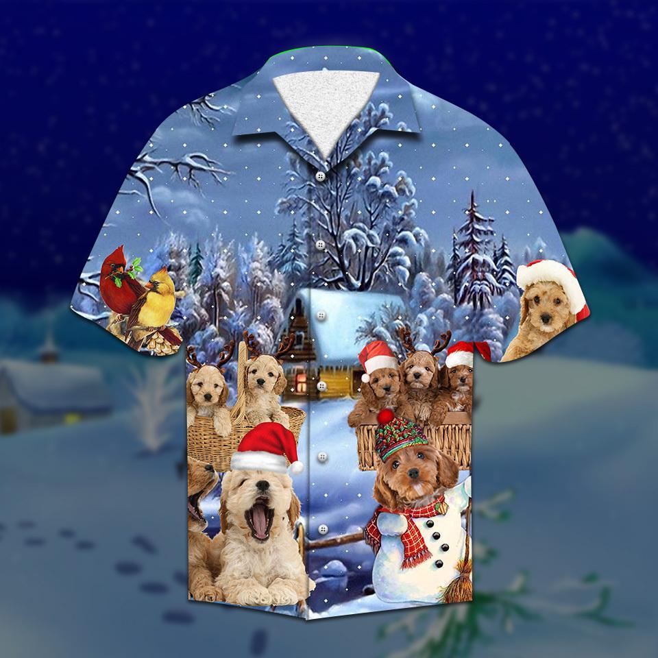 Cockapoo Christmas Hawaiian Shirt Pre13353