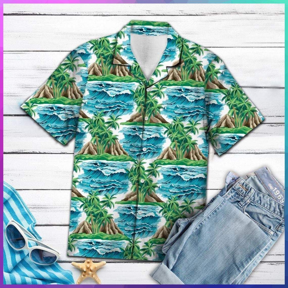 Coconut Island Hawaiian Shirt Pre10934