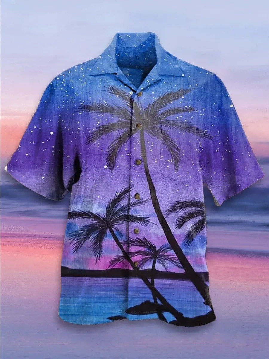 Coconut Tree Hawaiian Shirt Pre13378
