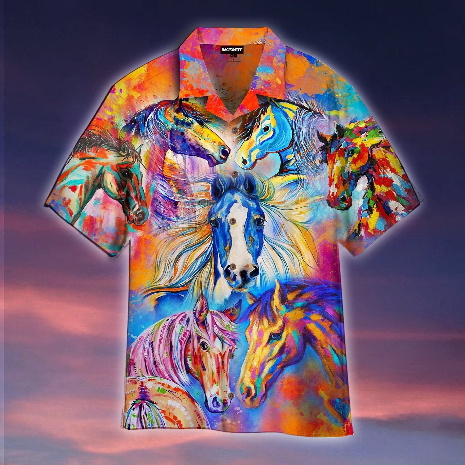 Colorful Horse Hawaiian Shirt Pre11041 Colorful Horse Hawaiian Shirt Pre11041