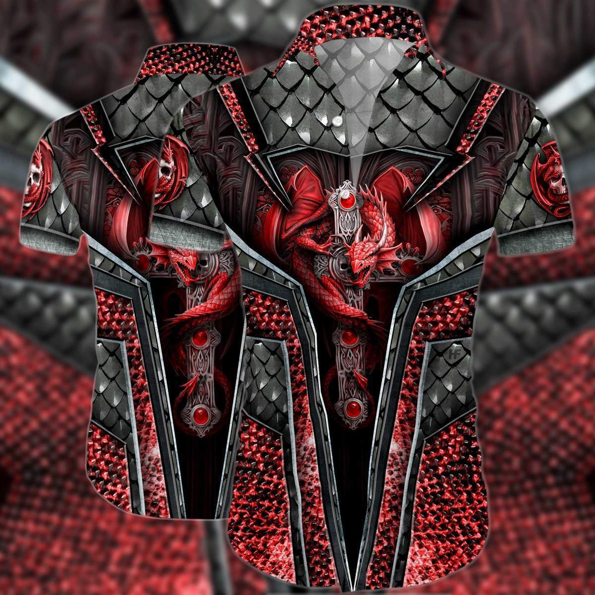 Cool Dragon Hawaiian Shirt Pre13384