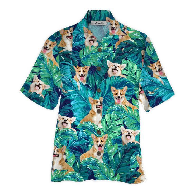 Corgi Hawaiian Shirt Pre10352