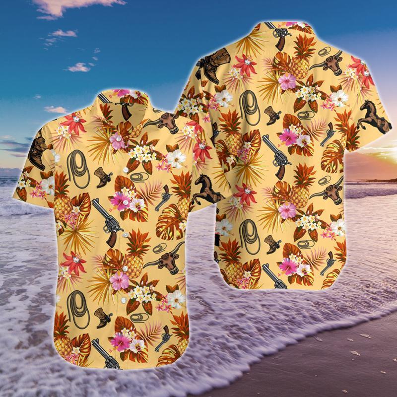 Cowboy Hawaiian Shirt Pre13317 Cowboy Hawaiian Shirt Pre13317