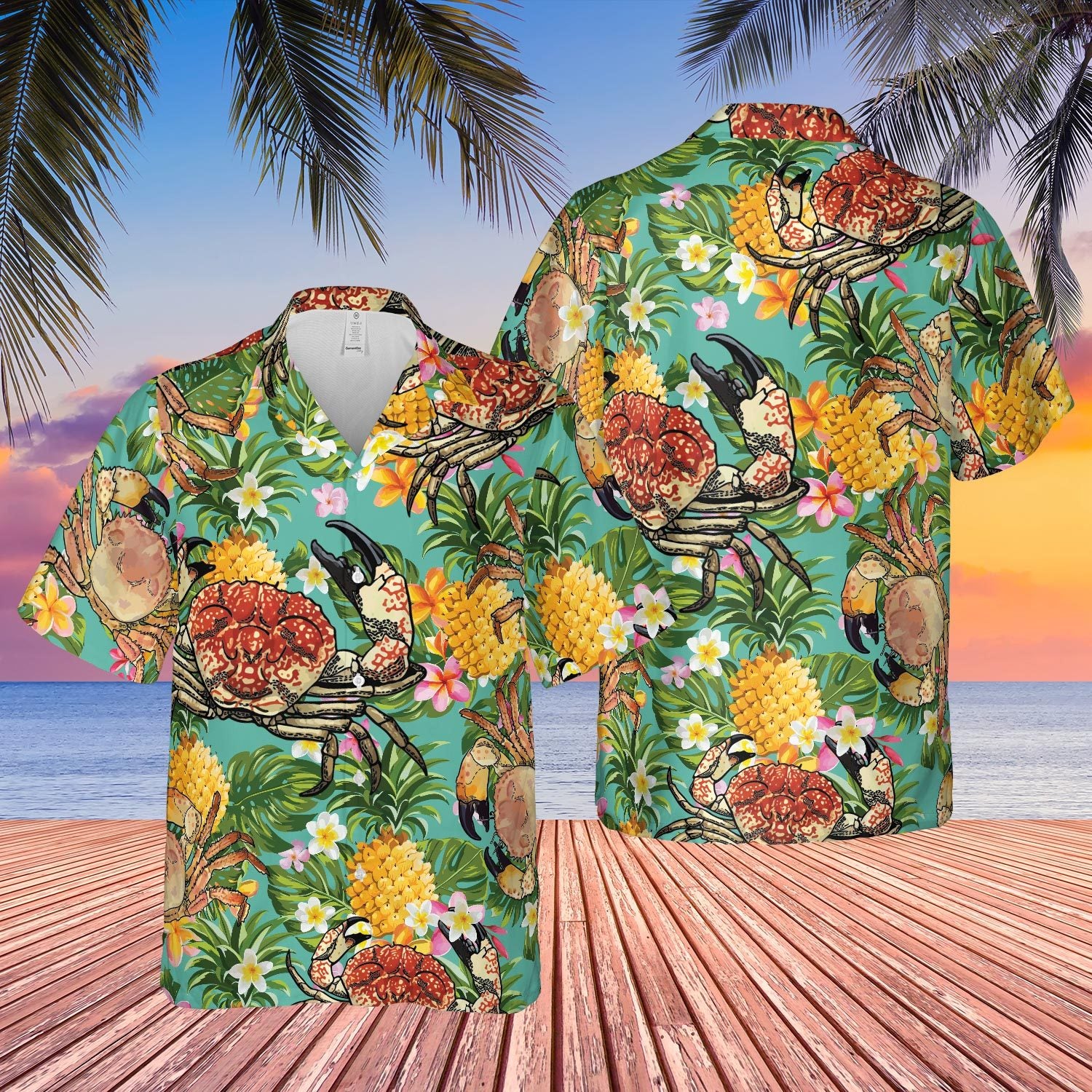 Crab Hawaiian Shirt Pre11373