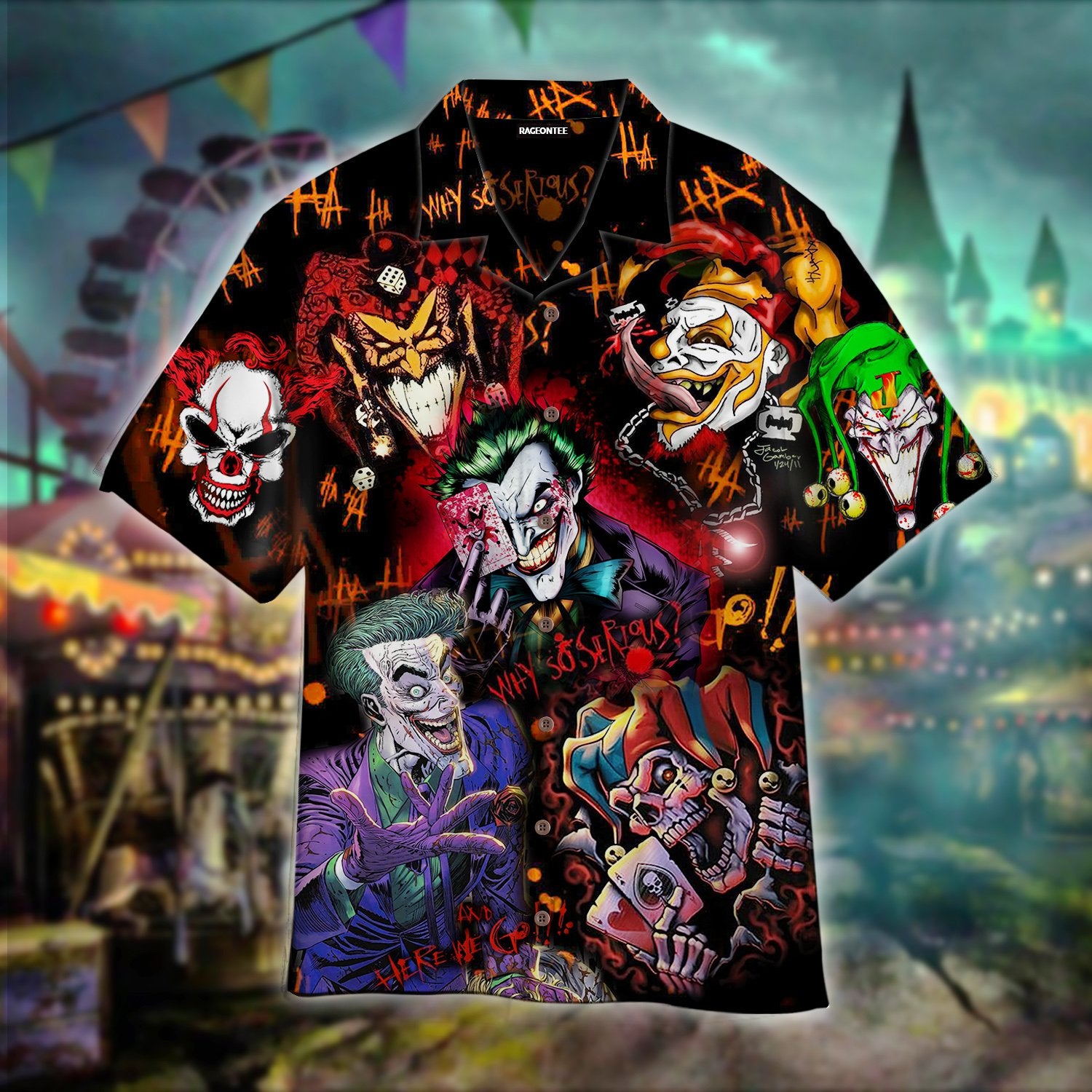 Crazy Clown Hawaiian Shirt Pre11292 Crazy Clown Hawaiian Shirt Pre11292